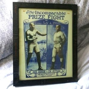 Authentic 1910 jack Johnson double sided ad/poster